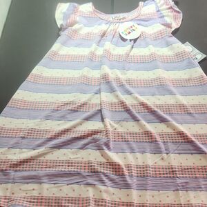 Dot Dot Smile Pink and Purple Casual Dress Girl 5 /6 NWT
